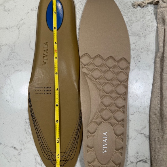 Vivaia Women's 3-In-1 Cuttable Comfort Insoles CA4 Almond Size 41-43 (US:9.5-11) - Picture 2 of 4